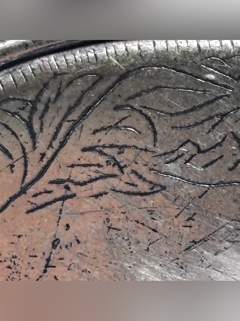 Vintage Abercrombie & Fitch Brown Leather Belt  Rustic Western Floral England - Picture 3 of 11
